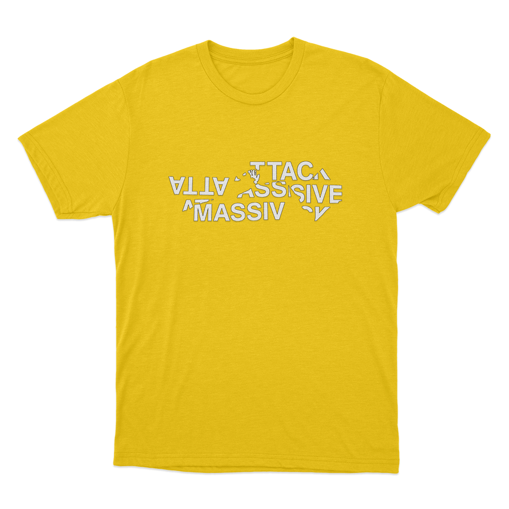 Fractured Logo Unisex T Shirt Yellow Fractured Logo Unisex T Shirt Yellow