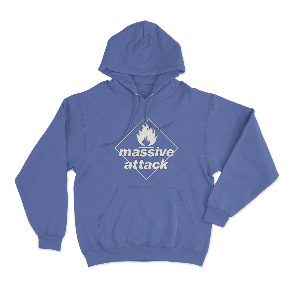 Massive Attack Blue Lines Logo Unisex Hoodie Blue Massive Attack Blue Lines Logo Unisex Hoodie Blue