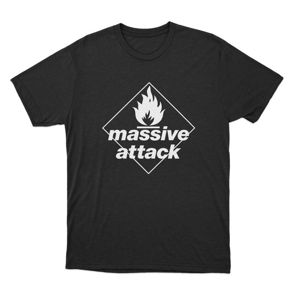 Massive Attack Blue Lines Logo Unisex T Shirt Black Massive Attack Blue Lines Logo Unisex T Shirt Black