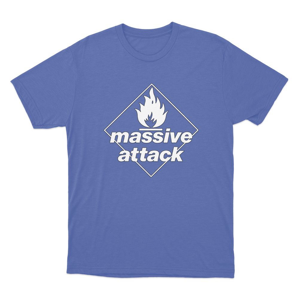 Massive Attack Blue Lines Logo Unisex T Shirt Blue Massive Attack Blue Lines Logo Unisex T Shirt Blue