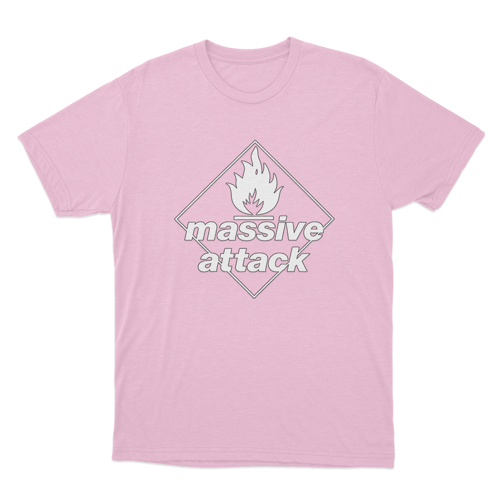 Massive Attack Blue Lines Logo Unisex T Shirt Pink Massive Attack Blue Lines Logo Unisex T Shirt Pink