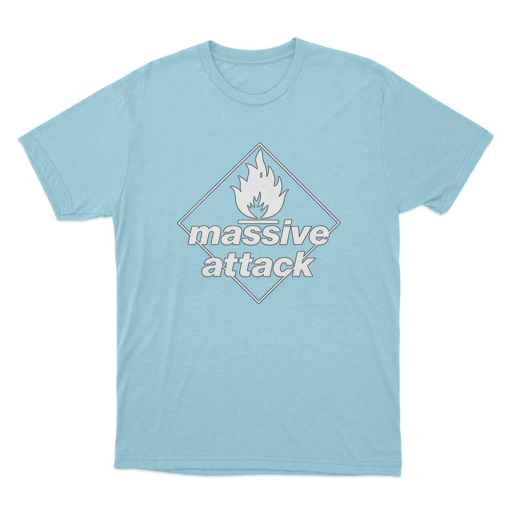 Massive Attack Blue Lines Logo Unisex T Shirt Sky Blue Massive Attack Blue Lines Logo Unisex T Shirt Sky Blue