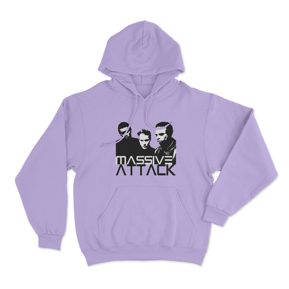 Massive Attack Classic Trio Unisex Hoodie Purple Massive Attack Classic Trio Unisex Hoodie Purple